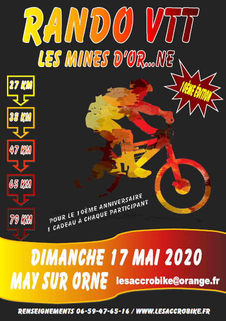 Information – Les Mines d’Or…ne (10ème édition) à May-sur-Orne, le dimanche 17 mai 2020